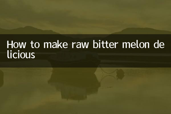 Come rendere delizioso il melone amaro crudo
