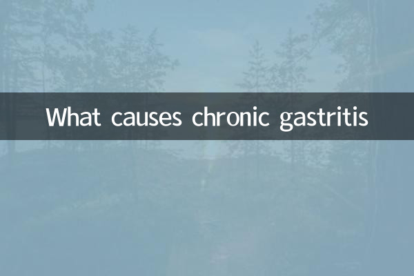 Quelles sont les causes de la gastrite chronique