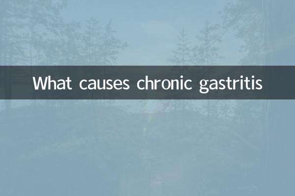 Quelles sont les causes de la gastrite chronique