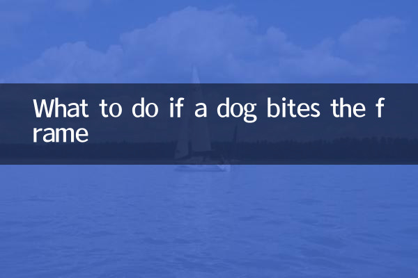 What to do if a dog bites the frame