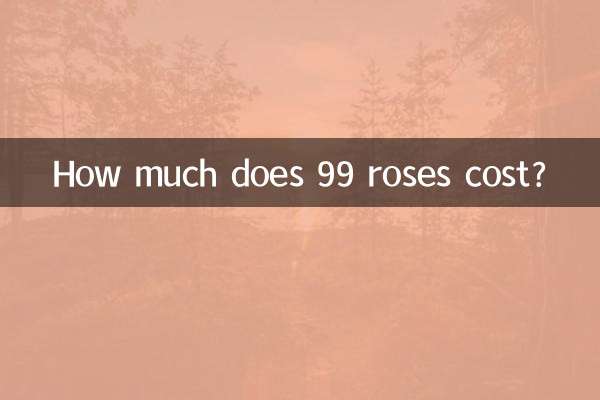 Quanto costano 99 rose?