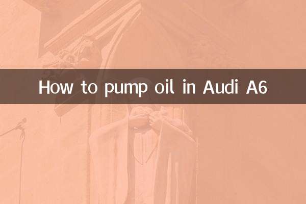 Come pompare l'olio in Audi A6