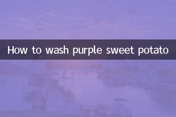 Come lavare la patata dolce viola