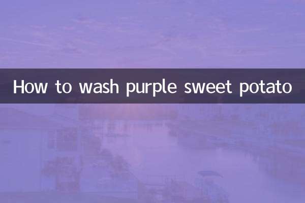 Come lavare la patata dolce viola