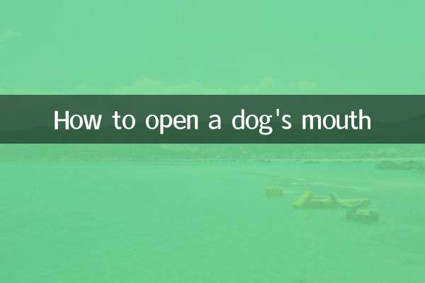Come aprire la bocca di un cane