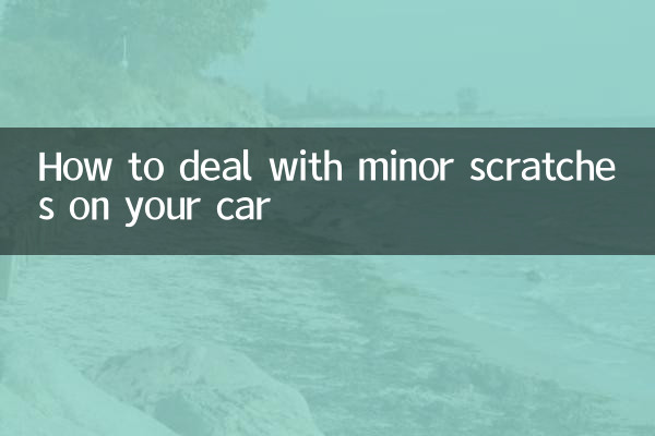 How to deal with minor scratches on your car