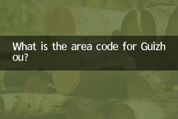 ¿Cuál es el código de área de Guizhou?