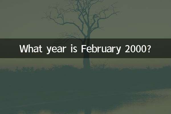 فوریه 2000 چه سالی است؟