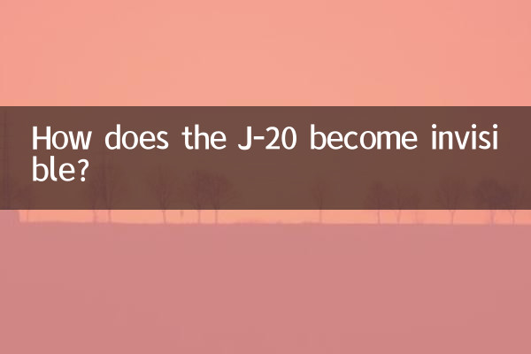 Comment le J-20 devient-il invisible ?