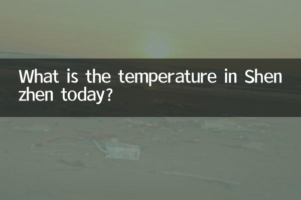 深圳今天多少度
