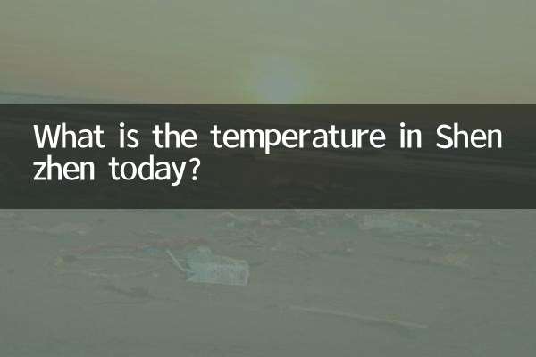 今日の深センの気温は何度ですか?