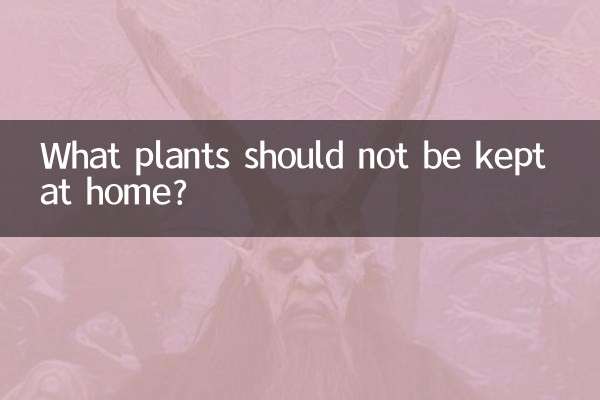 What plants should not be kept at home?