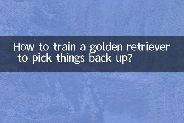 चीज़ों को वापस उठाने के लिए गोल्डन रिट्रीवर को कैसे प्रशिक्षित किया जाए?