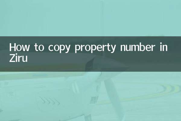 ज़िरू में प्रॉपर्टी नंबर कैसे कॉपी करें