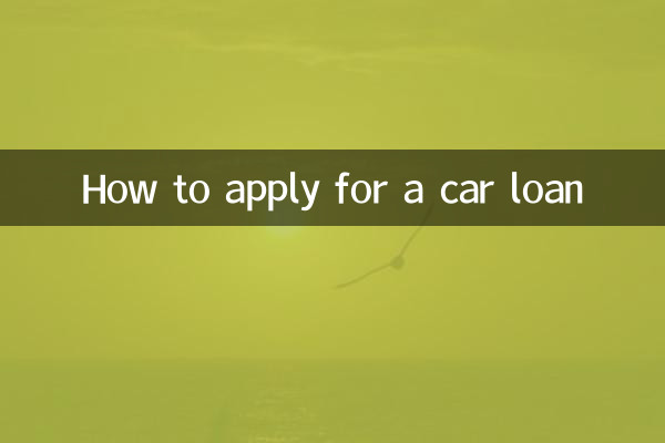 How to apply for a car loan