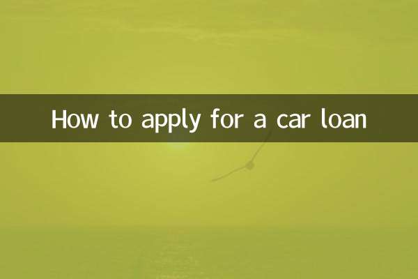 How to apply for a car loan