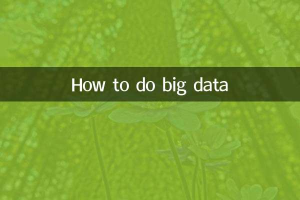 Come fare i big data