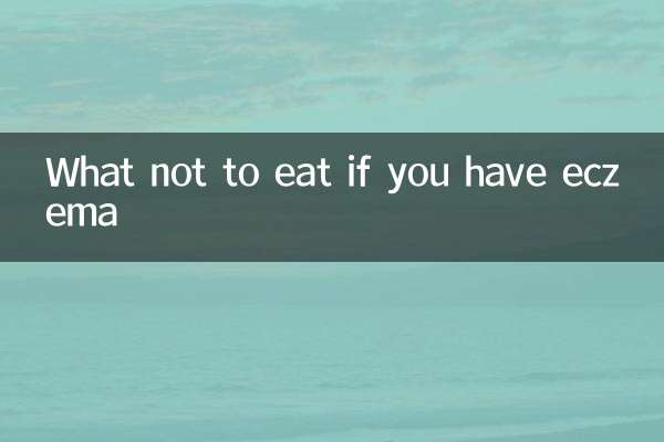 Qué no comer si tienes eccema