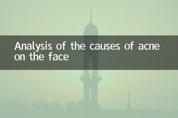 Analyse der Ursachen von Akne im Gesicht