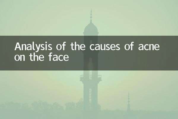 Analyse der Ursachen von Akne im Gesicht