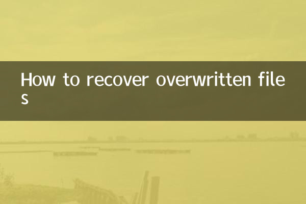 덮어쓴 파일을 복구하는 방법