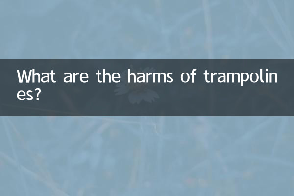 Quels sont les méfaits des trampolines ?