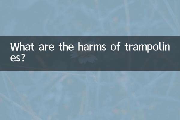 Quels sont les méfaits des trampolines ?