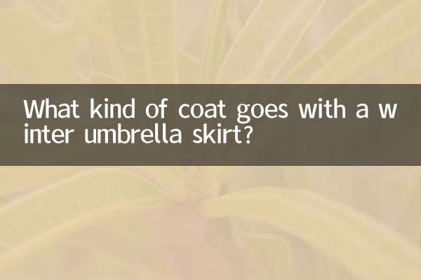 ¿Qué tipo de abrigo combina con una falda estilo paraguas de invierno?
