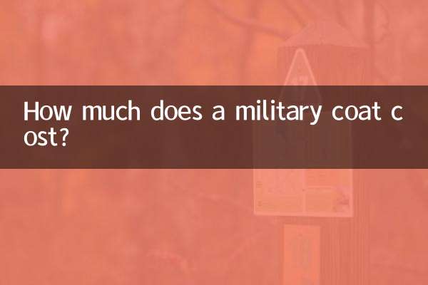Wie viel kostet ein Militärmantel?