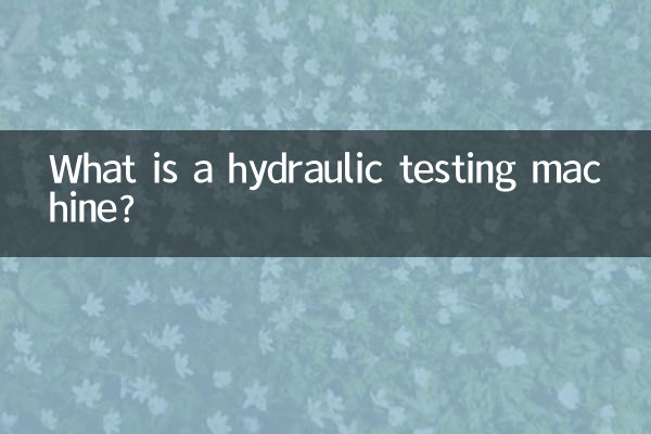 O que é uma máquina de testes hidráulicos?