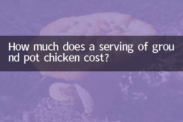 How much does a serving of ground pot chicken cost?