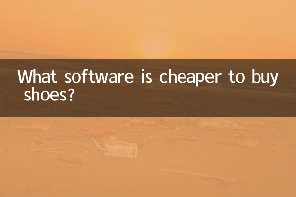 ¿Qué software es más barato para comprar zapatos?