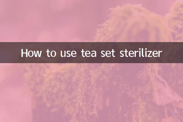 茶具消毒锅怎么用