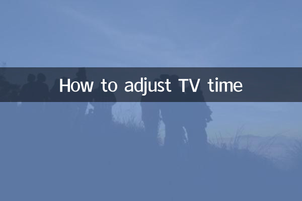 Comment régler l'heure de la télévision