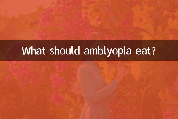 Cosa dovrebbe mangiare l’ambliopia?