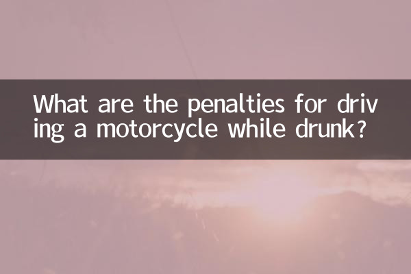 ¿Cuáles son las sanciones por conducir una motocicleta en estado de ebriedad?