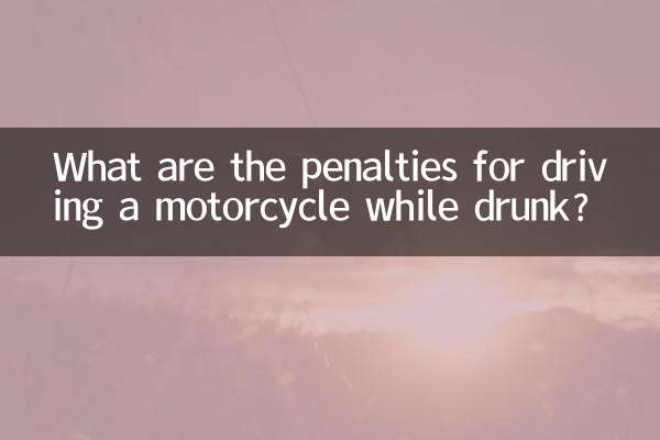 ¿Cuáles son las sanciones por conducir una motocicleta en estado de ebriedad?