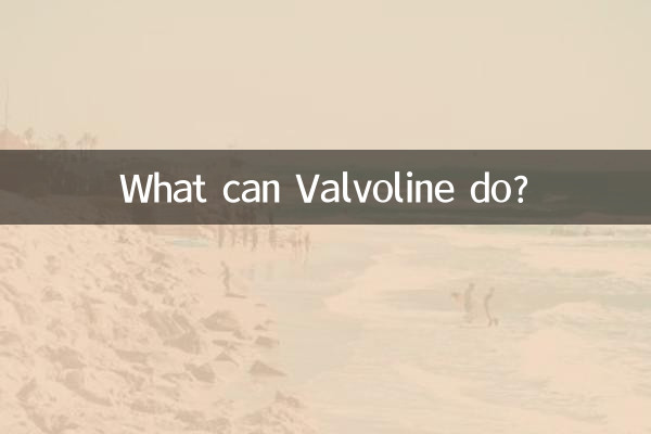 Valvoline은 무엇을 할 수 있나요?
