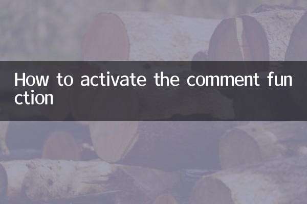 So aktivieren Sie die Kommentarfunktion
