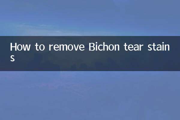 비숑 눈물 얼룩을 제거하는 방법