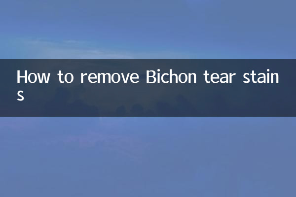 Comment enlever les taches de larmes de Bichon