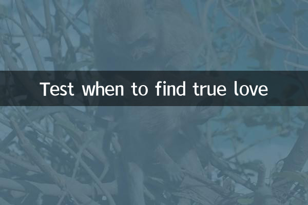 Teste quando encontrar o amor verdadeiro