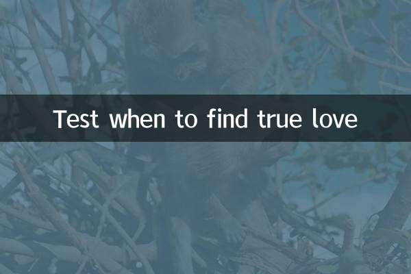 Test when to find true love