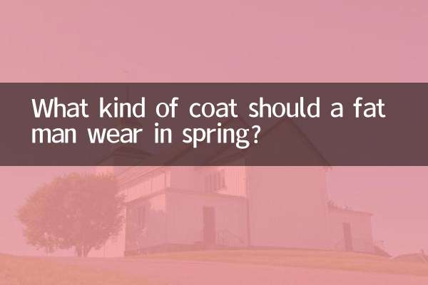 胖子春天穿什么外套