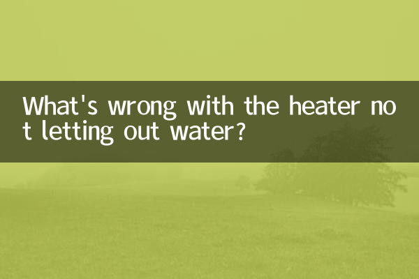 ¿Qué pasa con que el calentador no deja salir agua?