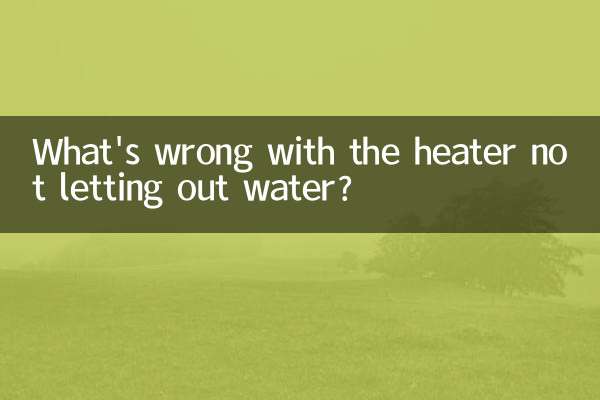 ¿Qué pasa con que el calentador no deja salir agua?