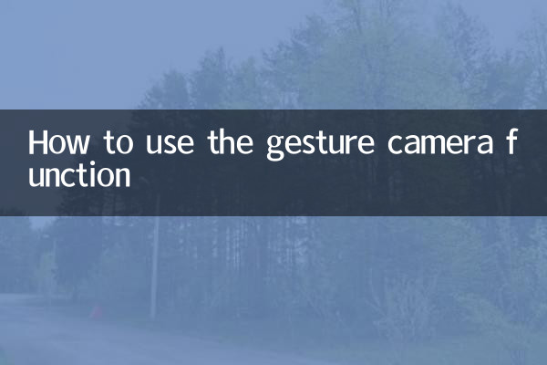 जेस्चर कैमरा फ़ंक्शन का उपयोग कैसे करें