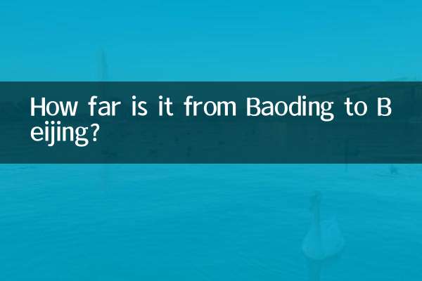 Qual a distância entre Pequim e Baoding?