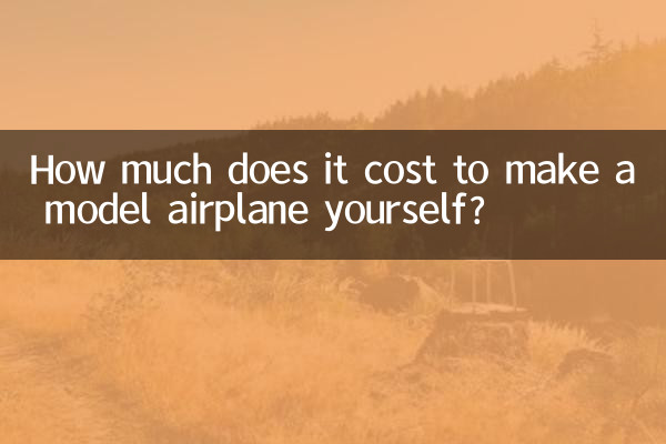 How much does it cost to make a model airplane yourself?