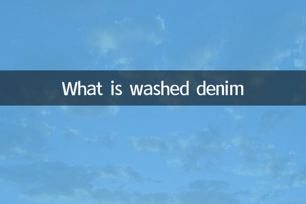 Cos'è il denim lavato